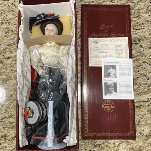 VTG 1987 Ashton Drake Galleries”Gibson Girl”-Edwin Knowles China~W/COA~#6829 R