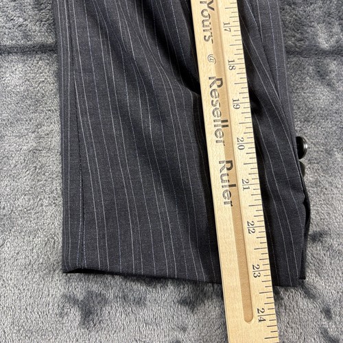 Blazer John Varvatos EE. UU. Talla 36R Gris Blanco Rayas Lana 120s Chaqueta Sullivan - Imagen 10 de 17