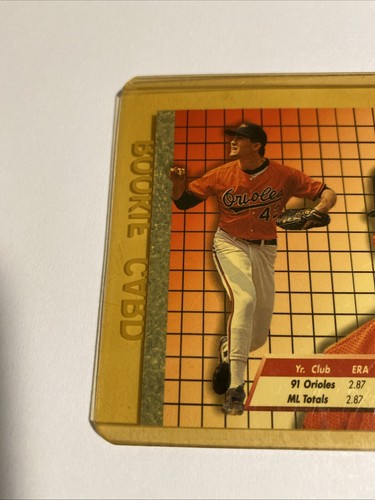 FLEER ULTRA MIKE MUSSINA ORIOLES 100% AUTHENTIC AUTOGRAPHED ROOKIE CARD PRISTINE - Picture 7 of 7