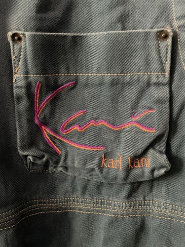Karl Kani Jeansweste **Style Worn By 2Pac** Vintage 90s Vintage Rap Cross Colours - Bild 5 von 7