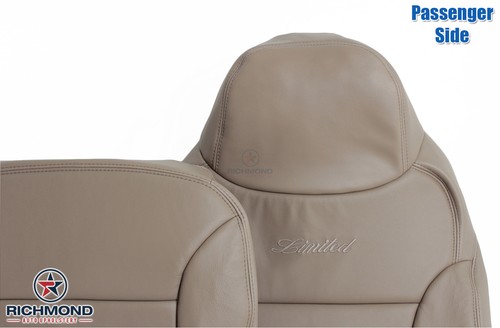 2000 2001 Ford Excursion Limited-Passenger Side Complete LEATHER Seat Covers Tan - Imagen 7 de 12