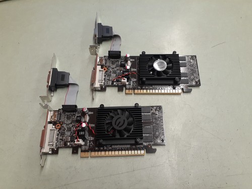 (2) EVGA NVIDIA GeForce 210 (01G-P3-1302-LR) 1GB Graphics Card