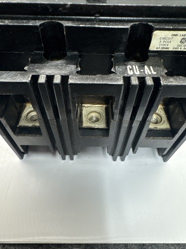 GE General Electric TE132100 Circuit Breaker 100 Amp 3 Pole 240V TE W/Lugs 100A - Picture 2 of 10