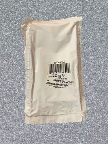 NEW 2-Pack Leviton 85014 1-Gang No Device Blank Plastic Wallplate Color: Brown - Picture 3 of 3