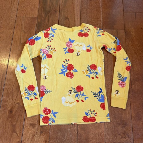 Hanna Andersson 2 Piece Pajamas Disney Princess Belle Organic Cotton 120/ 6-7 - Picture 6 of 11