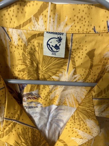 (3) HARDADDY Men’s Short Sleeve Button Down Shirts Tiki Palm Trees NWT - Picture 6 of 12