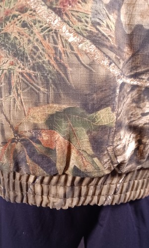 Mossy Oak Bomber S- L  ADJUSTABLE HOODIE 3 Pocket, Safty Harness Slot Windbreake - Picture 21 of 23