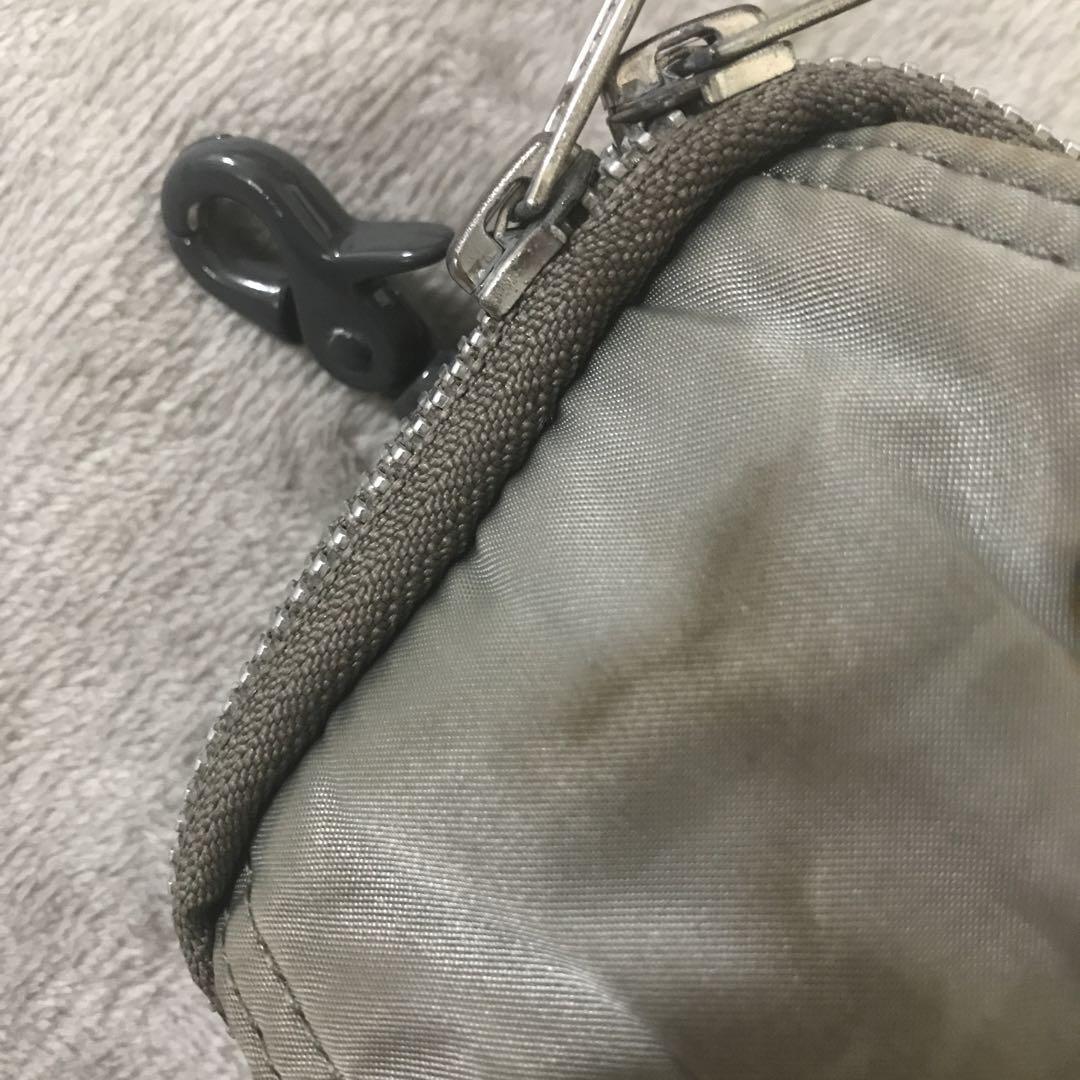 Yoshida PORTER Tanker Mini Pouch Silver GRAY Rare Waist