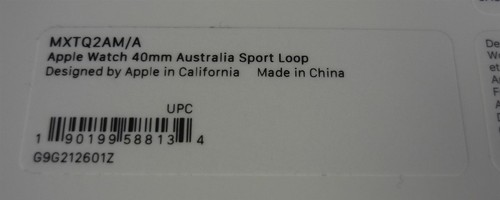 Véritable Apple Montre Nylon Sport Boucle Bracelet Bande 38mm/40mm/41mm - Photo 4 sur 6
