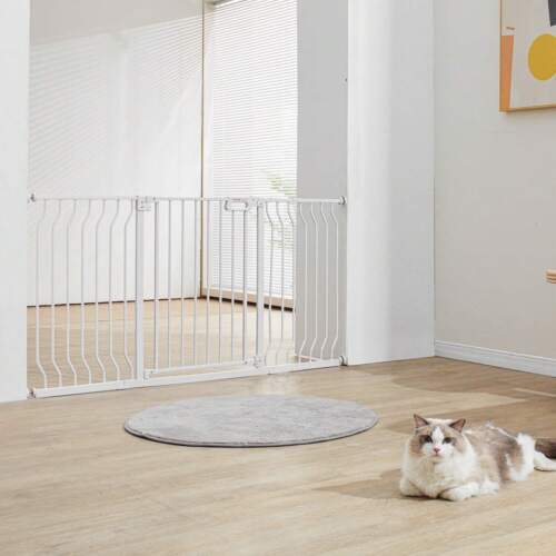 WUH66-Baby Gate, 29.5"-57.8" Extra Wide, 30" High, Dog Gate For Stairs Doorways - Picture 9 of 12