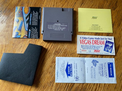 Vegas Dream complete in box *GIFT CHECK AND FUN BOOK INSERTS* nintendo nes RARE - Picture 10 of 11