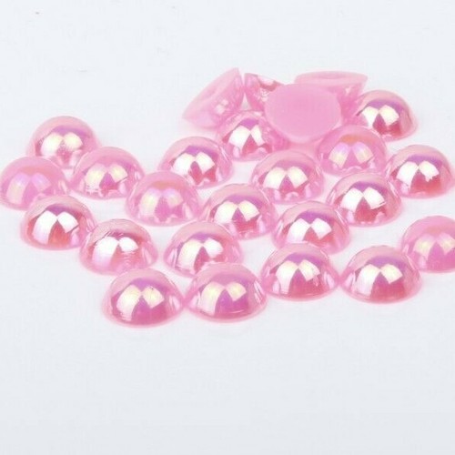 Pack Flatback AB Half Pearl 2-12mm Craft Card Embellishment Jewellery Making - Picture 3 of 28
