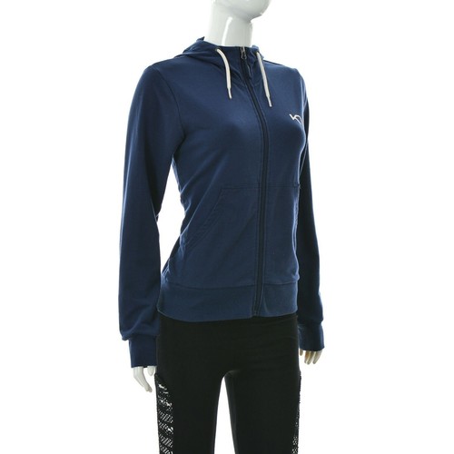 Felpa donna Karitraa full zip sportiva con cappuccio Activewear taglia S blu ... - Foto 2 di 7