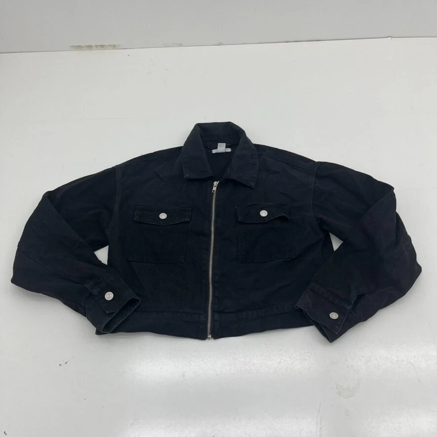 Veste Bomber Forever 21 Junior Rose Et Noire à Carreaux - Taille S