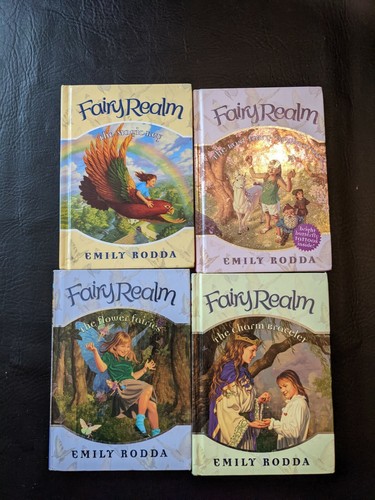 Lot of 4 Fairy Realm Hardcover Books 1 2 4 5 Rodda Magic Key Flower Faries - Afbeelding 1 van 3