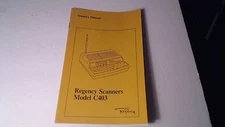 RARE Regency C403 SCANNER Original operating Manual