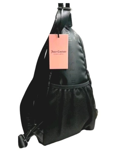 NWT Juicy Couture Liquorice Material Girl Sling Bag Black MSPR $99 - Picture 6 of 10