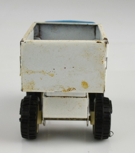 Camión de volteo BUDDY-L Toys Goodyear neumáticos prensados robar metal juguete azul blanco - Imagen 6 de 9