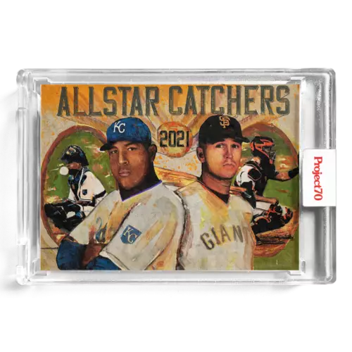 Topps Project 70 ASG6 Salvador Perez Buster Posey by Andrew Thiele
