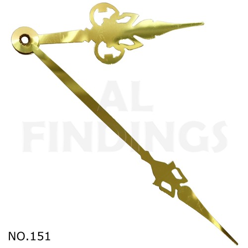 New Press Fit 2x Quartz Metal Clock Hands For Movements Hand Holes 3.1mm & 5.0mm - Picture 58 of 85