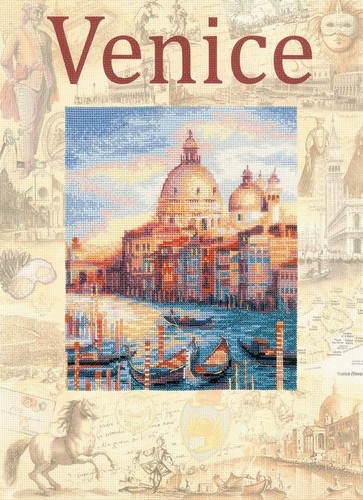 RIOLIS  0030PT  VENICE  Cross-stitch kit  pre-printed background - Picture 1 of 5