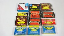 11 Boxes of Vintage Arrow Staples 1/2" - 3/8" - T-50 - Heavy Duty