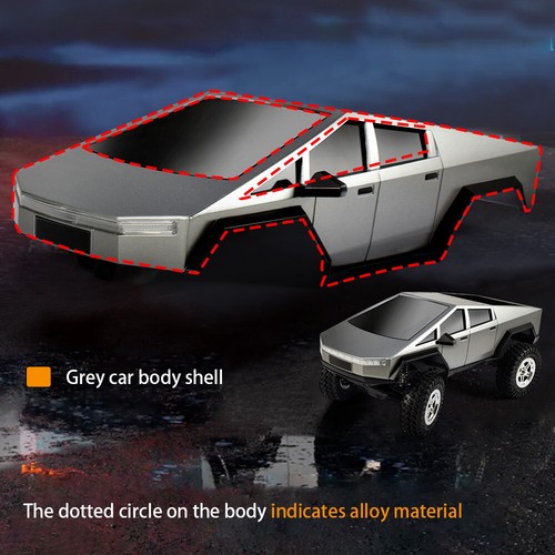 AUSTAR RC Car Shell 1:18 Hard Body Pickup Body Shell For 1/18 RC Crawler Car - Picture 5 of 21