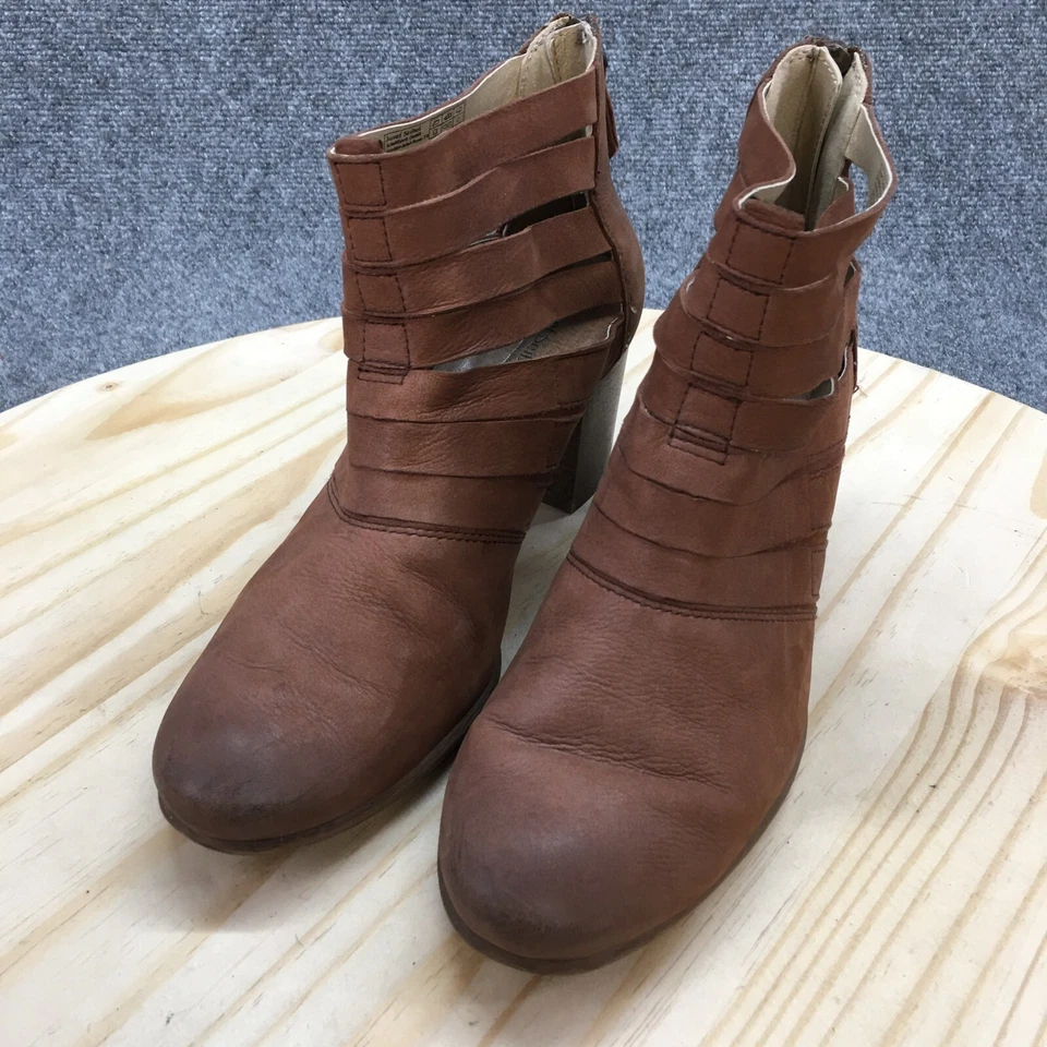 Josef Seibel ботинки женщин 40 ботинок каблуки повседневный коричневый кожаный молнии - Изображение 3 из 4