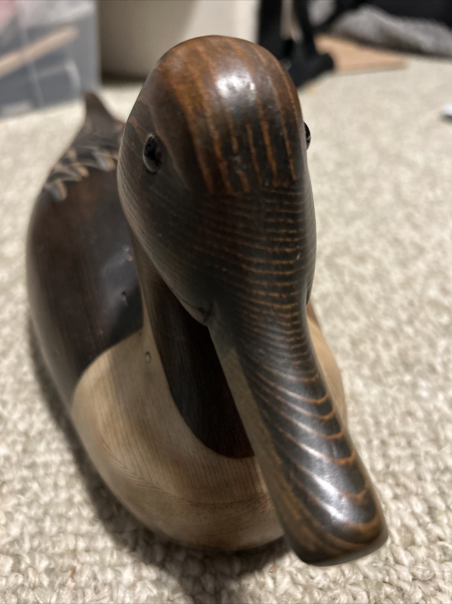 Tom Taber Wood Carved Decoy Duck Signature Coll. | eBay