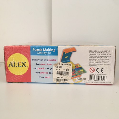 Puzzle Puncher 8 doppelseitige Puzzle Herstellung Aktivität Kit neu versiegelt Alex Toys - Bild 6 von 7