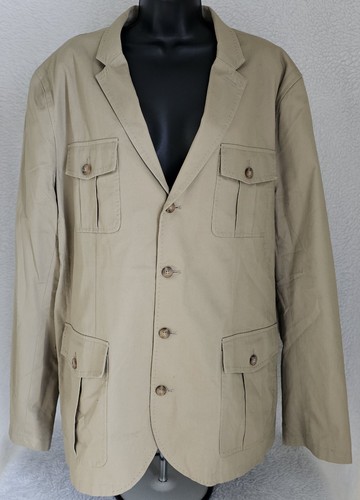 Structure Collection Mens Jacket Coat Size XXL 2XL 2X Large Long Sleeve V Neck