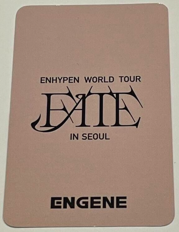 ENHYPEN NIKI WORLD TOUR FATE In Seoul DARK MOON FC LTD