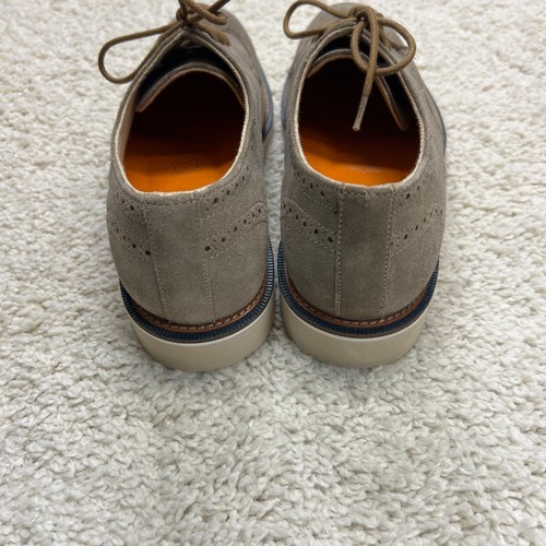 Thomas & Vine Mens Size 9 Chadwick Derby Comfort Foam Shoes Taupe Suede Lace Up - Picture 8 of 10