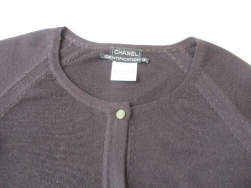 Chanel Damen Strick-Twinset Gr. 40/42 EU Dunkelbraun - Bild 3 von 7