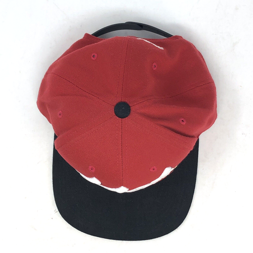 Miami Heat Hat Mitchell & Ness Red Black Vice Script Snapback Cap NBA Wool Blend - Picture 8 of 14