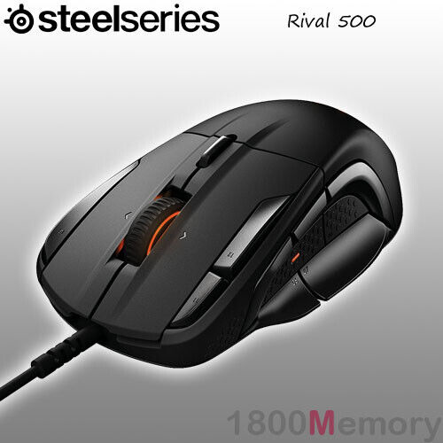 GENUINE SteelSeries Rival Optical Ergonomic Wired Gaming Mouse Tactile Alert RGB - Picture 12 of 19