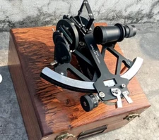 9" Aluminum Instruments Solid Working Tamaya Sextant Ship Navigation Full