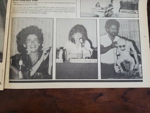 Atlanta Comics Fantasy Fair 1988 Programa Stan Lee Wolverine Periódico Ciencia Ficción De Colección - Imagen 11 de 12