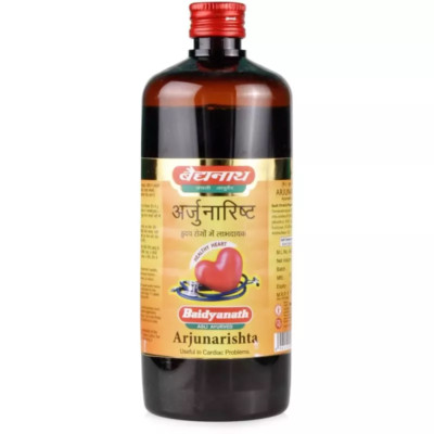 3 x Baidyanath Arjunarishta (450ml) Ayurvedic Cardiac Tonic (Pack of 3)