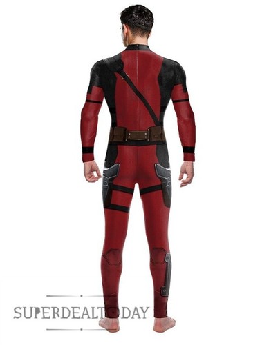 Adults Men Deadpool 3 Wolverine Jumpsuit Mask Halloween Cosplay Costume Party - Picture 26 of 45