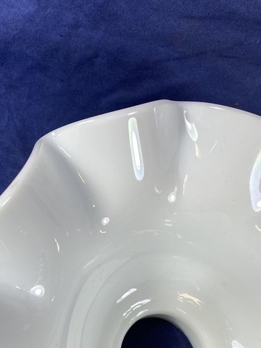 Antique Ribbon Design Milk Glass Light Shade ~ Beautiful Clean Condition - Bild 6 von 12