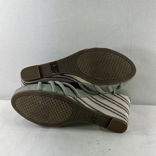 Aerosoles Port Chester Mid Green Combo Wedge Sandals Size 10 - Imagen 6 de 7