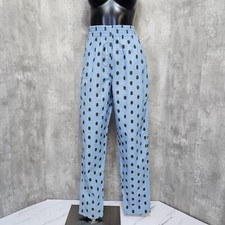 Vintage 90s Chaus Sport Womens S Chambray High Waisted Slim Tapered Geo Pattern