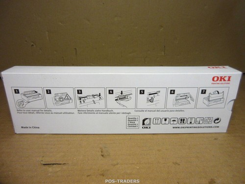 OKI 44173405 Microline 5720 5790 Black Printer Ribbon Original NEW NEU NUOVO - Afbeelding 2 van 3