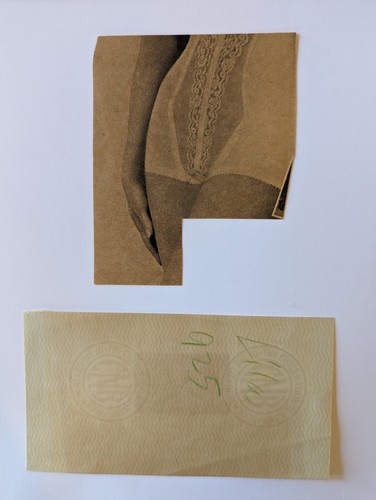 Ray Johnson Mail Art collage to Composer Albert M Fine (insert & envelope) - Picture 6 of 6