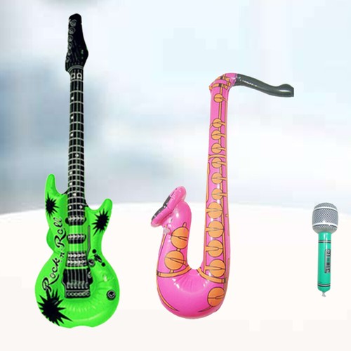 Musical Instrument Luftballons Aufblasbare Gitarren Für Kinder Blow Up Spielzeug - Bild 5 von 12