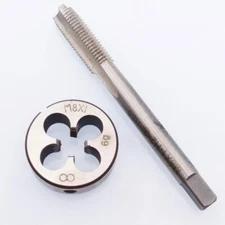 US Stock HSS M8 x 1mm Tap & M8 x 1.0mm Die Metric Thread Right Hand **