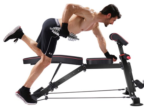 Home gym Dumbbell Sit-up Sit up Weight Bench Exercise Leg Curl Extension - Picture 3 of 9