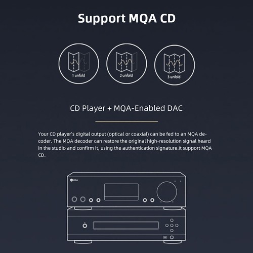 Decodificador de audio SMSL VMV D1se2 alta resolución USB DAC MQA ES9039MSPRO XMOS XU316 DSD512 - Imagen 10 de 15
