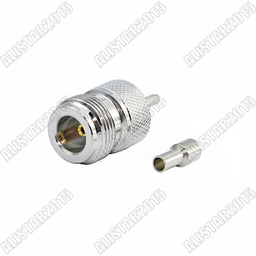 10x N Type Female Jack Crimp Connector for LMR100 RG316 RG174 RG178 RG179 Cable - Picture 3 of 5